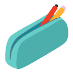 Blue pencil case icon isometric 3d style Vector Image